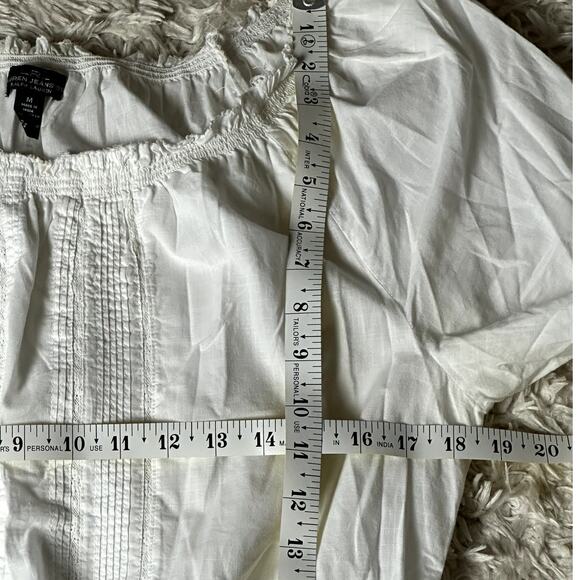 Lauren Ralph Lauren Wm Sz Medium Fairy Cottagecore Prairie Tie Detail Lace Top - Picture 3 of 9